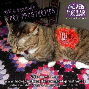 An Exposed Ribcage prosthetic for your pet!
