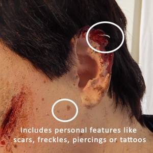Zombie Doppelganger prop detail earring