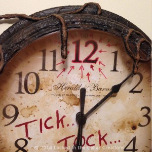 Tick Tock Creepy Clock (close-up)