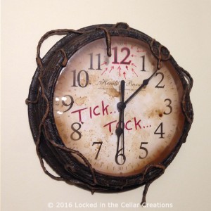 Tick Tock Creepy Clock (front view)