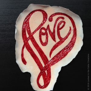 Love Tattoo-style Skin Carving Prosthetic