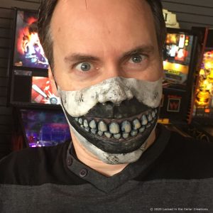 The Creepy Clown Face cover has a freakish mouth with realistic glossy teeth. The spaces between the teeth allow for air circulation.