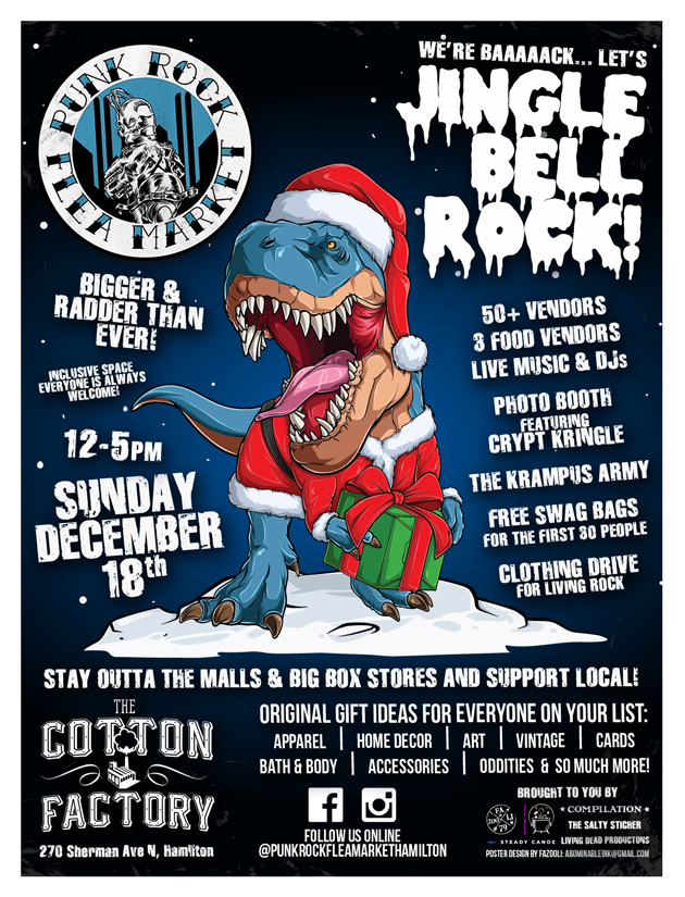 Come and visit the Crypt Kringle Photo Booth at the Punk Rock Flea Market: Jingle Bell Rock