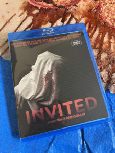 Invited Blu-ray on bloody background